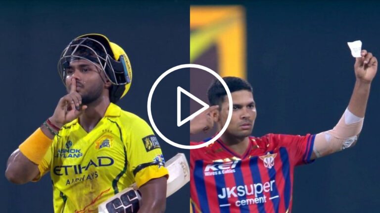 IPL 2026: कार्तिक शर्मा का आक्रामक अर्धशतक, आकाश सिंह के ‘नोट’ वाले सेलिब्रेशन का दिया करारा जवाब