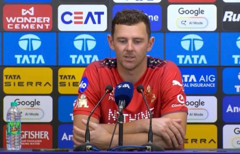 IPL 2026: जोश हेज़लवुड की घातक गेंदबाजी ने RCB को दिलाई प्लेऑफ में जगह